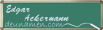 Edgar Ackermann Visitenkarte